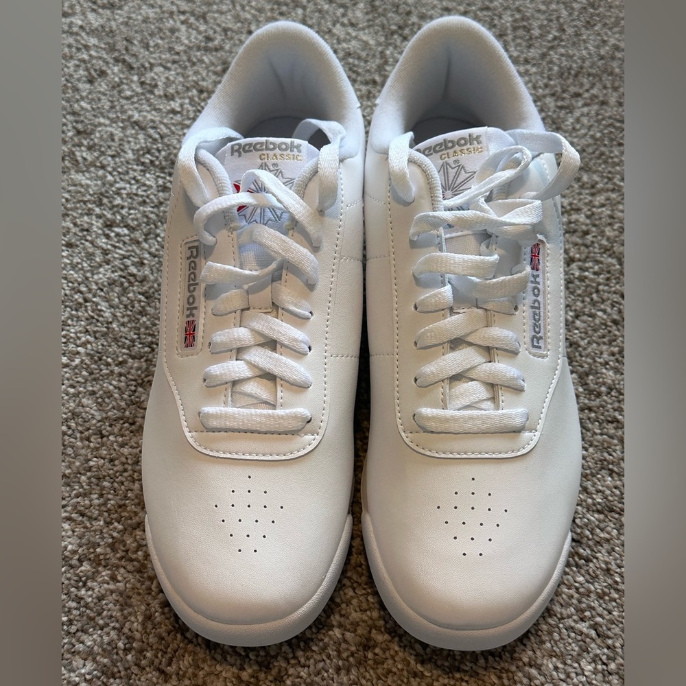 Reebok Princess Womens Sneaker White Leather - Picture 5 of 11